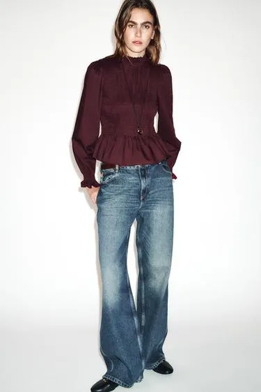 Рубашка с жатым эффектом- Заказать в России