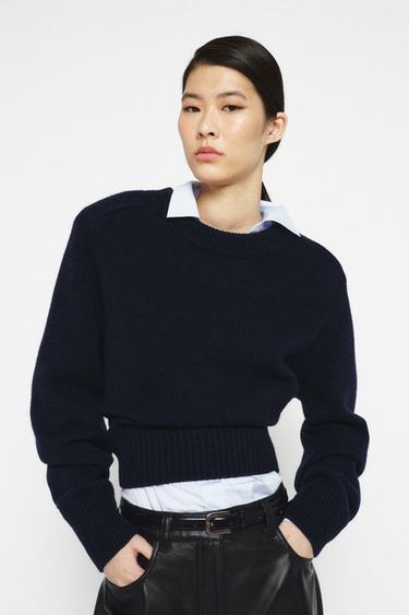 Zara Кожаный ремень с металлической пряжкой