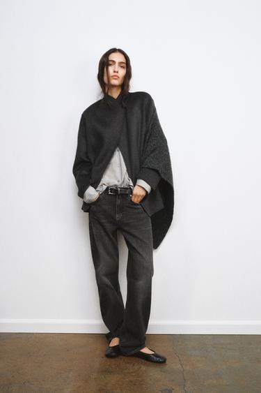 Zara Блейзер из смесовой шерсти с платком — ZW COLLECTION