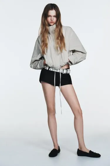 Куртка из нейлона в клетку- Заказать в России