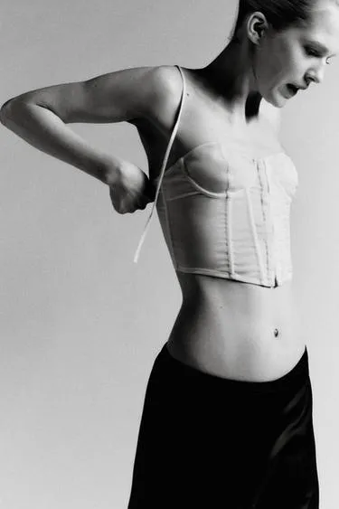 Корсет на косточках со шнуровкой- Заказать в России