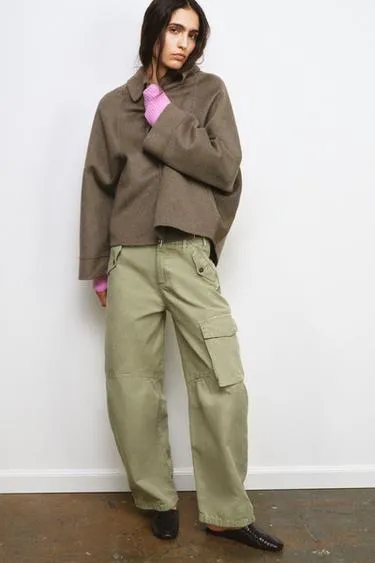 Куртка с шерстью и молнией — ZW COLLECTION