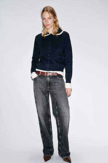 Zara Кардиган с круглым воротником