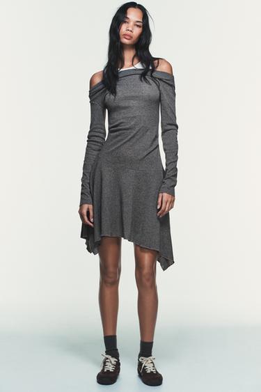 Zara Короткое платье асимметричного кроя