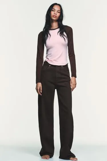 Футболка реглан с контрастными деталями