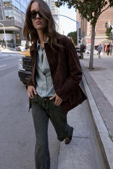 Zara Куртка из 100% замши