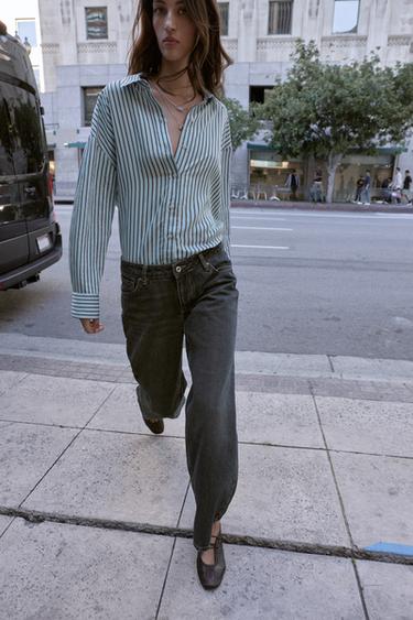 Zara Джинсы Z1975 WIDE LEG с низкой посадкой