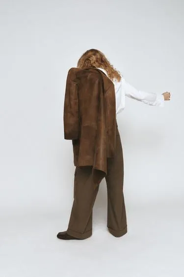 Пальто из 100% кожи — ZW COLLECTION LIMITED EDITION