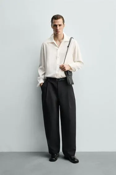 Рубашка RELAXED FIT струящегося покроя- Заказать в России