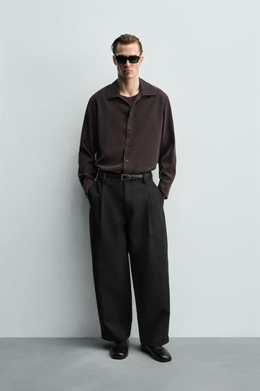 Рубашка RELAXED FIT из струящейся ткани- Заказать в России