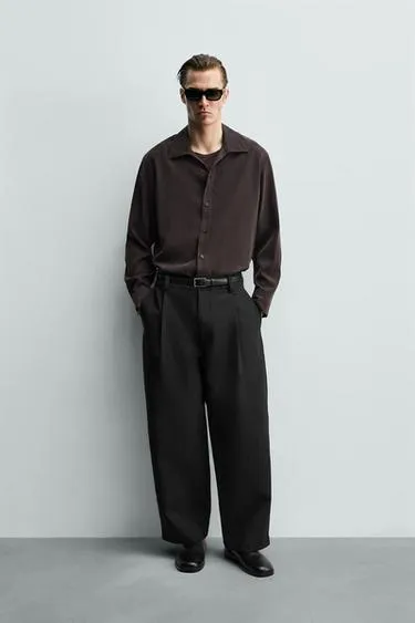 Рубашка RELAXED FIT из струящейся ткани