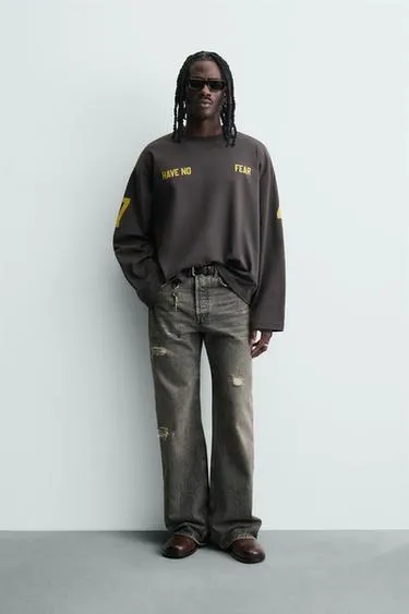 Футболка с принтом в виде цифр