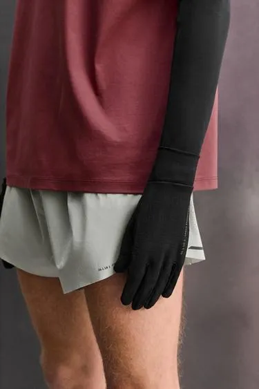 Беговые перчатки из смесовой шерсти