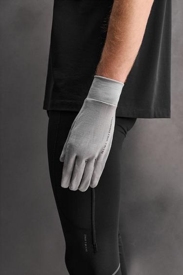 Zara Беговые перчатки из смесовой шерсти купить с доставкой.