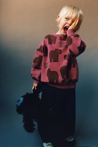 Толстовка с принтом «медведи»- Заказать в России