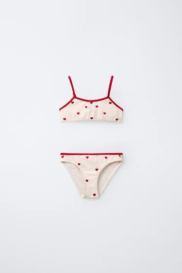 6-14 лет/комплект бикини с сердечками- Заказать в России