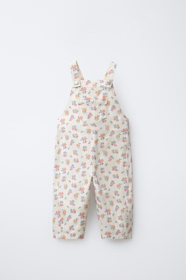 Длинный комбинезон с цветочным принтом- Заказать в России