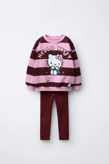 Комплект из толстовки в полоску и леггинсов HELLO KITTY © SANRIO