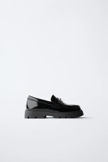 Лакированные лоферы со звездой- Заказать в России