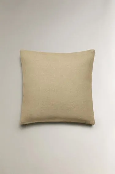 Чехол из джута и хлопка для подушки- Заказать в России