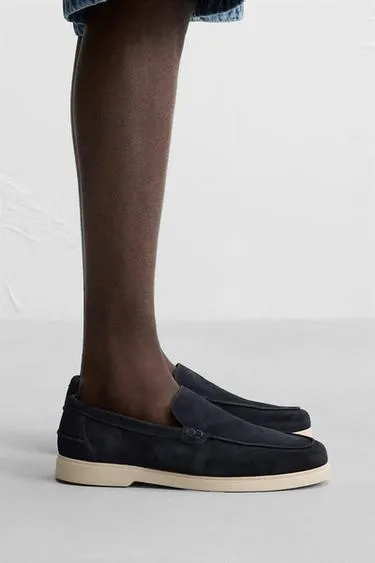 Кожаные лоферы в повседневном стиле