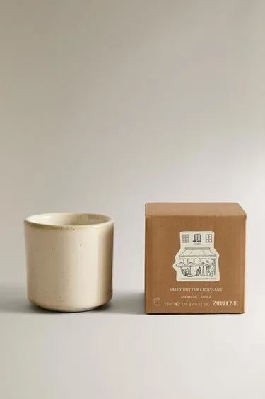 (125 г) ароматическая свеча с запахом слоёного круассана с маслом и солёным маслом