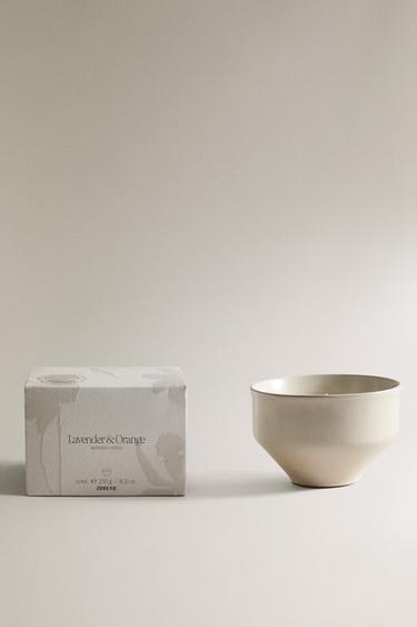 Zara (230 г) ароматическая свеча лаванда и апельсин