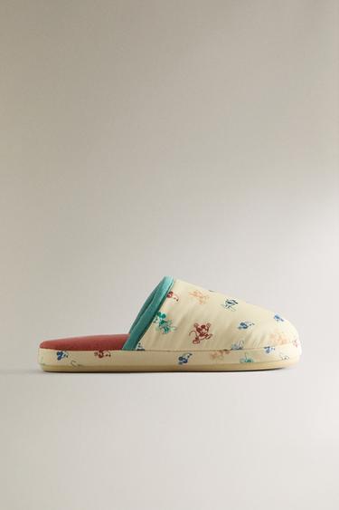 Zara Детские тапочки-мюли с изображением микки и минни ©DISNEY