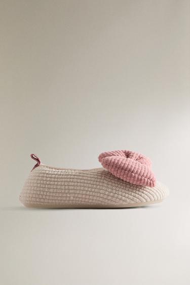 Zara Детские балетки с бантом купить с доставкой.