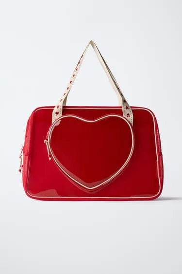 Виниловая сумка-шопер ко дню святого валентина