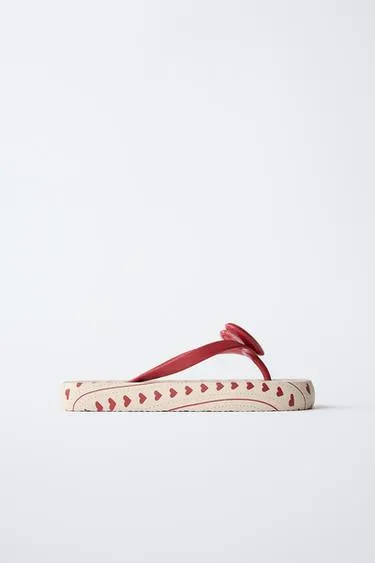 Сандалии для ванной с сердечком- Заказать в России