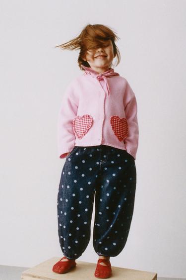 Кардиган с карманами «сердце»