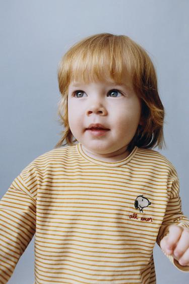 Zara Футболка в полоску SNOOPY PEANUTS™ купить с доставкой.