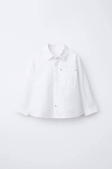 Базовая рубашка из жатой ткани