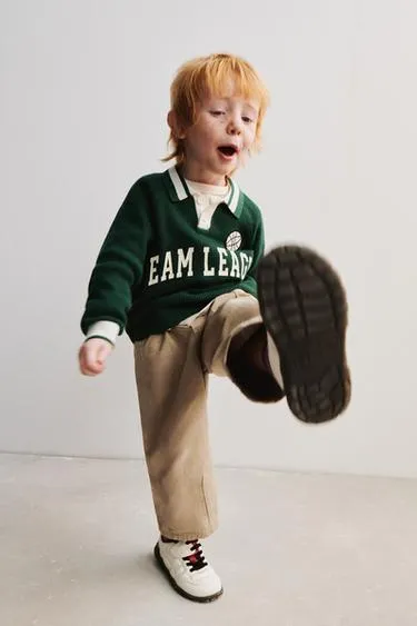 Брюки BAGGY из саржи- Заказать в России