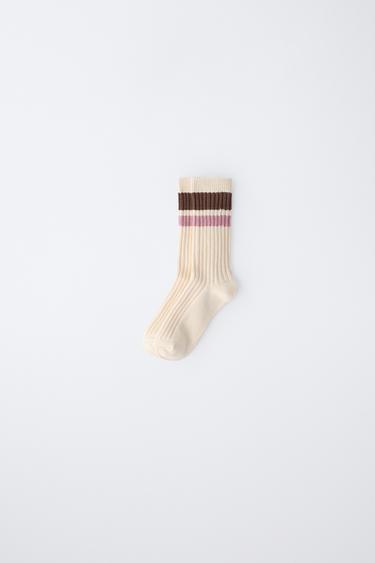 Zara Высокие носки в полоску