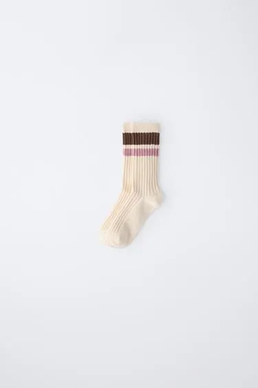 Высокие носки в полоску- Заказать в России