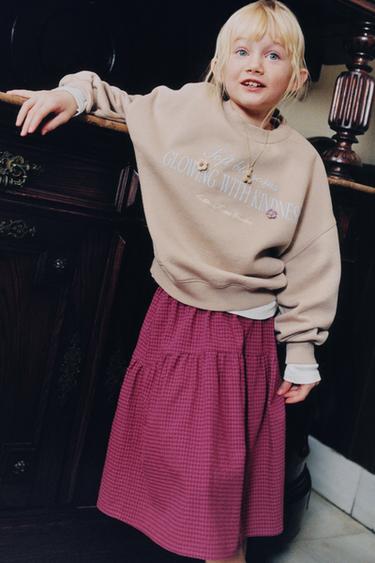 Zara Юбка миди в клетку