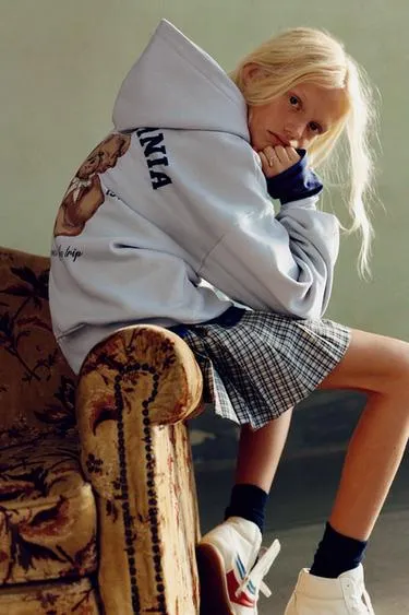 Юбка в клетку с пуговицами