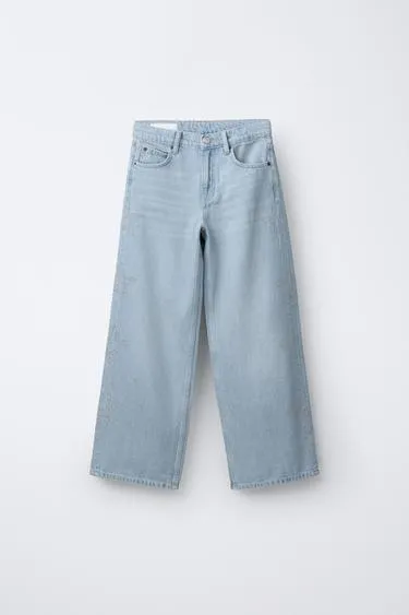 Джинсы WIDE LEG со звездами- Заказать в России