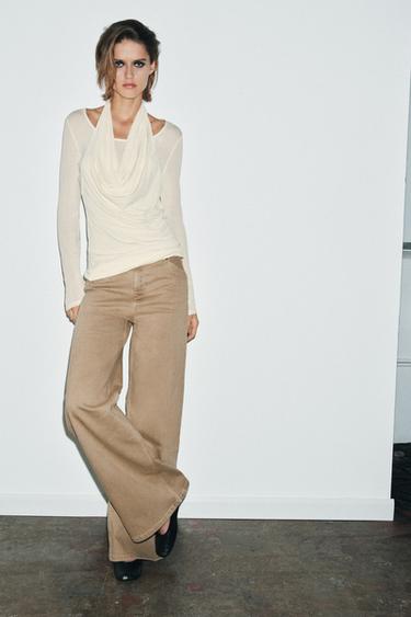 Zara Футболка с двойными длинными рукавами