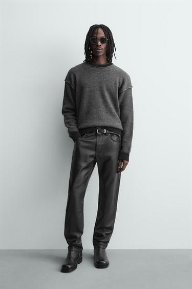 Zara Джемпер с контрастными швами