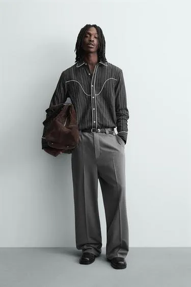 Струящиеся брюки WIDE FIT- Заказать в России