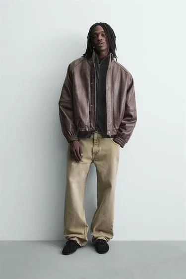 Куртка из искусственной кожи винтажная