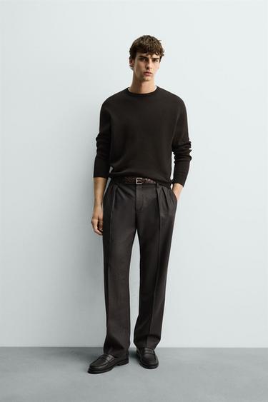 Zara Джемпер классического кроя из хлопка