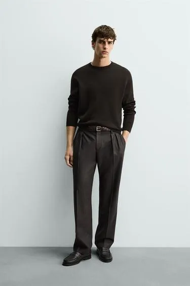 Джемпер классического кроя из хлопка