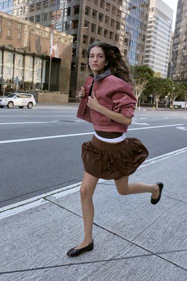 Zara Балетки с эффектом кракле