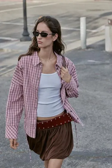 Рубашка в клетку мультипозиционная