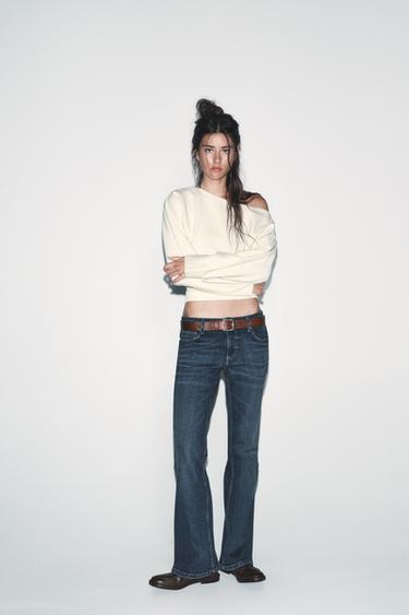 Zara Асимметричная хлопковая толстовка