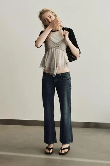 Топ из жоржета с кружевом- Заказать в России